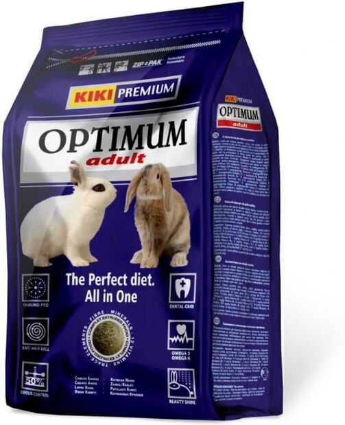 Kiki Optimum Conejos Adult 5 uds x 800g