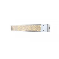 Praktische LED Wandleuchte chrom K9 Kristalle klar, Glas 12W  - Globo 49337-12