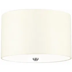 Elstead Lighting, Deckenleuchte, Fletcher Deckenleuchte E27 3-fach 35cm Poliertes Chrom Elfenbein (E27)