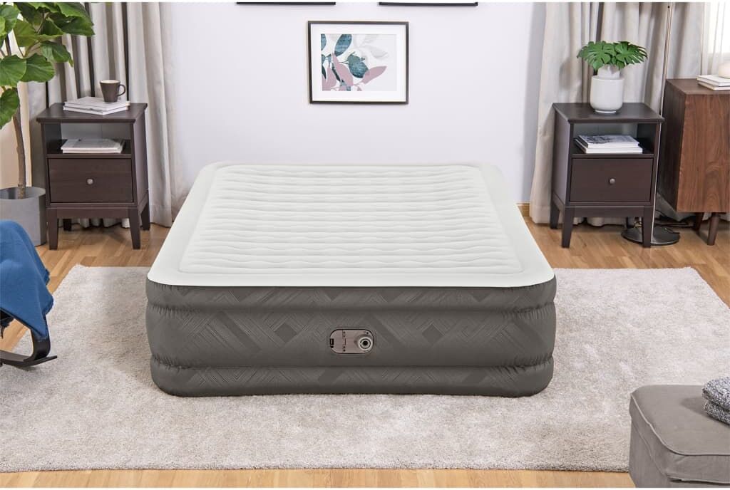 Bestway Lit gonflable Fortech avec pompe intégrée 203x152x46 cm
