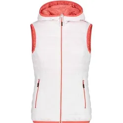 CMP Damen Weste WOMAN REVERSE VEST FIX HOOD, Größe 38 in Weiß Weiß