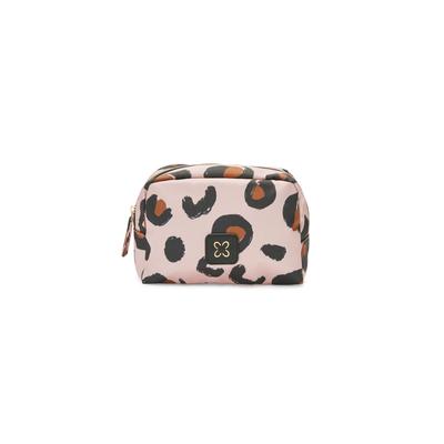 Kosmetiktasche CODELLO "Codello Tasche", Damen, pink (rosa), Obermaterial: 100% Polyester PES., Taschen Kosmetiktasche, mit Leo-Muster