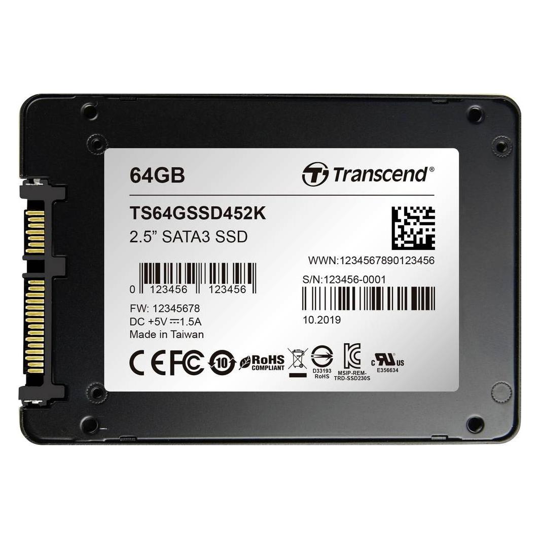 Transcend SSD452K (64 GB, 2.5") (TS64GSSD452K)