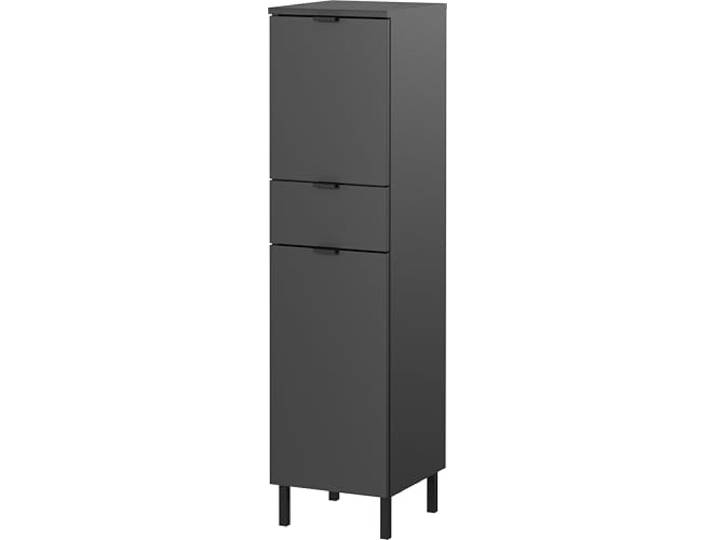 Germania Mediumschrank GW-Arcena 1394-547, in Graphit, gedämpfte Türen und Schublade, 30 x 120 x 34 cm (BxHxT)
