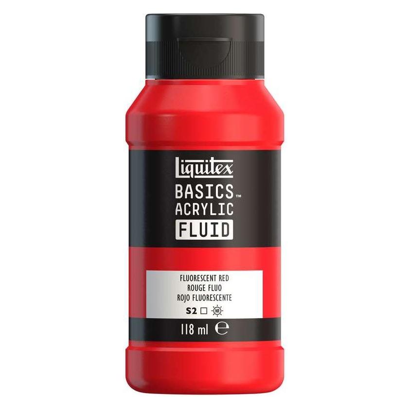 Winsor & Newton Basics fluid 118ml fluorescent red row 983 (118 ml) (8870424)