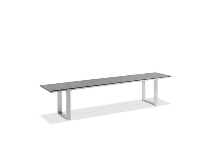 Niehoff Garden Gartenbank, Grau, Metall, 180x46x40 cm, Gartenmöbel, Gartenbank