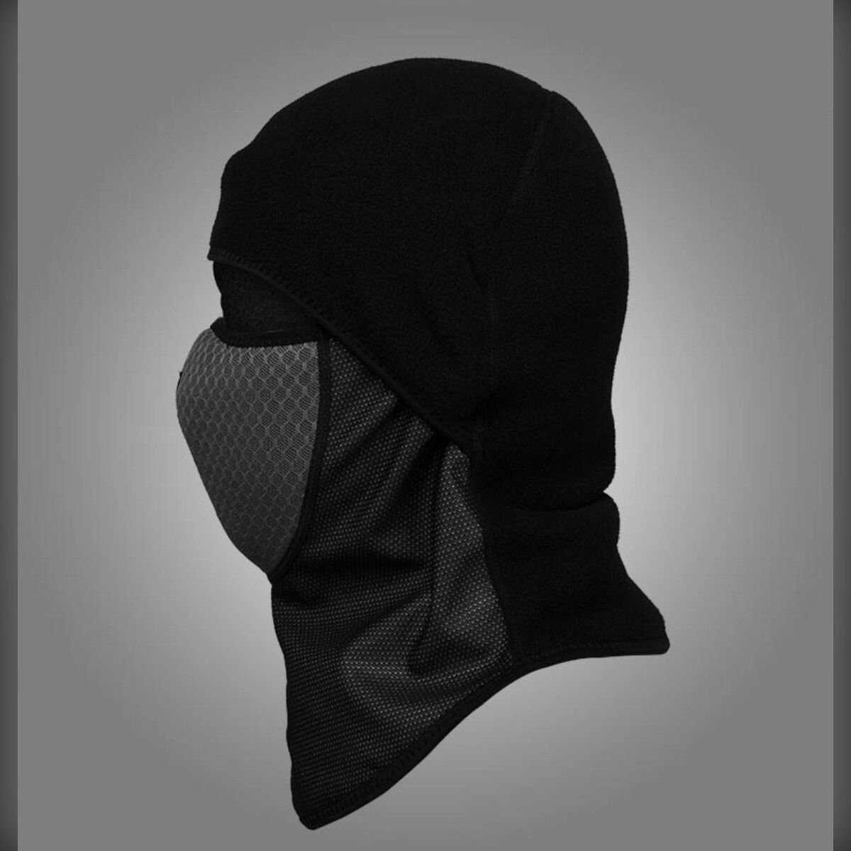 INF Fleece-Sturmhaube zum Radfahren mit austauschbarer Aktivkohlemaske und Gesichtsabdeckung Blau