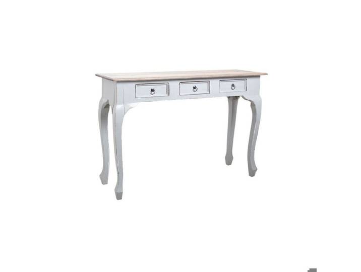 Console 120cm en bois avec tiroirs gris