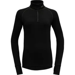 DEVOLD Damen Unterhemd EXPEDITION WOMAN ZIP NECK, Größe XS in Schwarz Schwarz