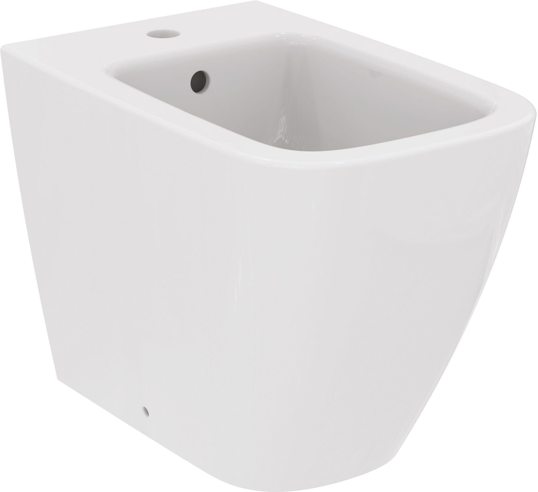 BIDET IDEAL STANDARD ESLA TERRA FILO MURO IN CERAMICA BIANCA