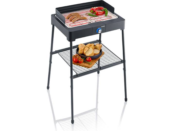 SEVERIN PG 8566 SEVERIN Gril sur pied PG 8566\, avec grille\, noir