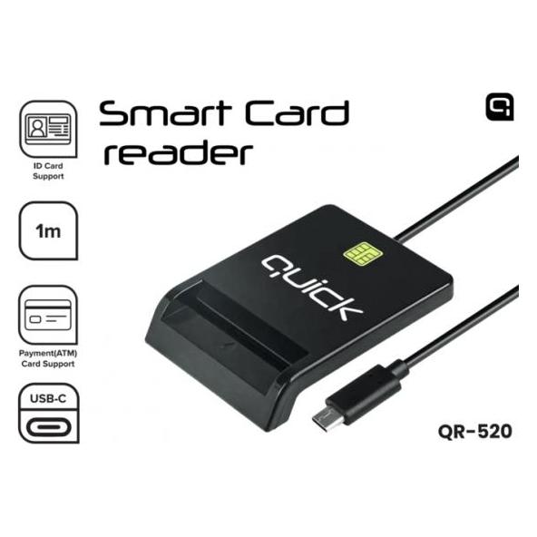 Quick QR-520 Smart ID Card reader USB-C (USB-C) (QR-520)