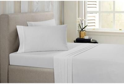 Bibb Home Antimicrobial 4 Piece Solid Sheet Set