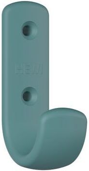Hewi 477 Garderobenhaken 477.90B06155 72x22x47mm, mit Distanzstück 62mm, matt, aquablau