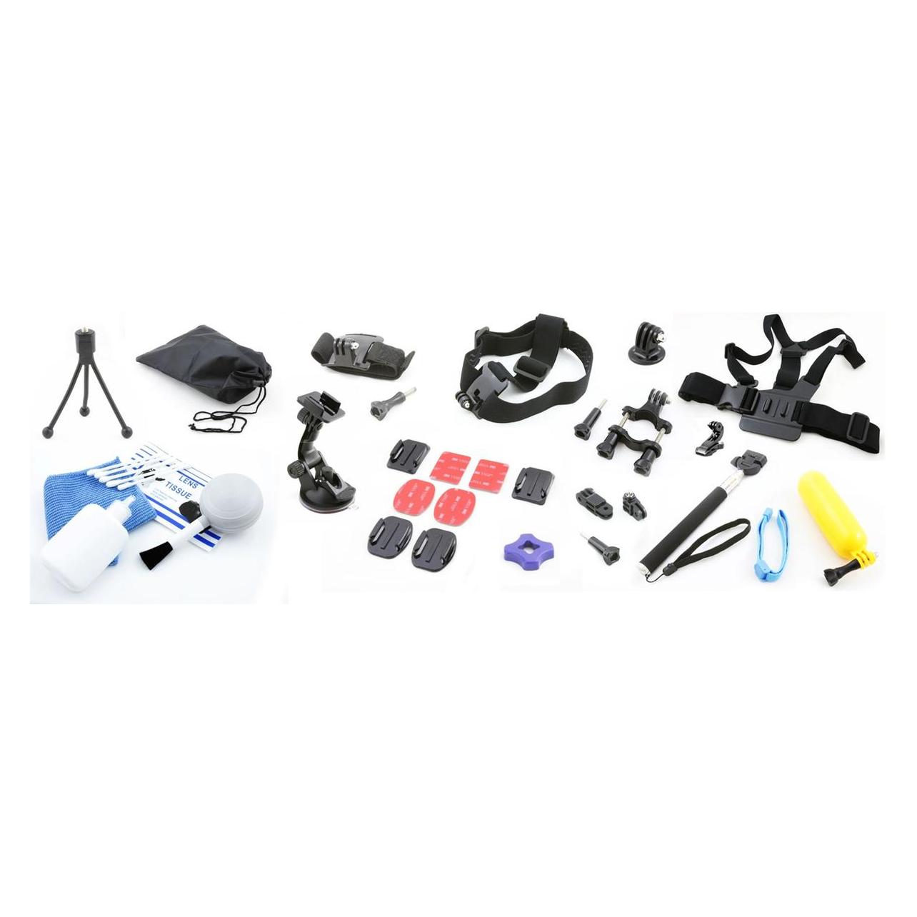Xrec Zestaw Akcesoria Do Gopro Hero 5 4 3+ 3 + / Sjcam Sj7000 / Sj6000 / Sj5000 / Sj4000 (SB3843)