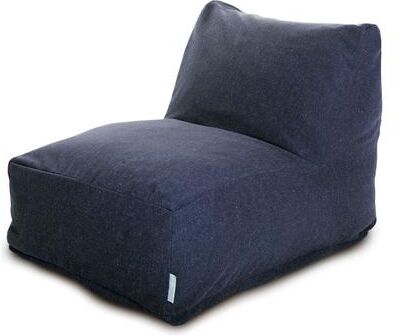 Majestic Home Goods Indoor Wales Poly/Linen Bean Bag Chair Lounger 36 in L x 27 in W x 24 in H