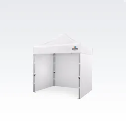 Scherenzelte 2x2m - mit 3 Wänden - Weiß