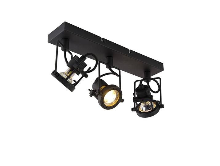 Spot industriel noir 3 lumières - Suplux