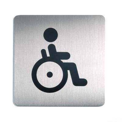 Durable Piktogramm WC behindert si 150x150mm aus Aluminium