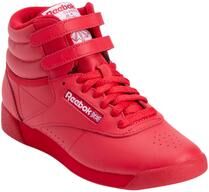 Women's Freestyle Hi High Top Sneaker by Reebok in Red (Size 9 M)