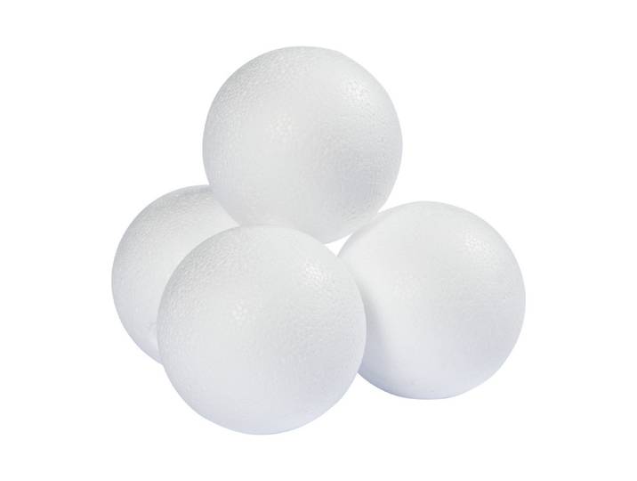 Glorex Styroporkugel 6 cm 4 Stück