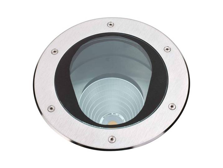 Albert Leuchten Schwenkbarer LED-Bodeneinbauleuchtestrahler Titus 16W, alu / grau / zink, Aluminium, Einbauleuchte