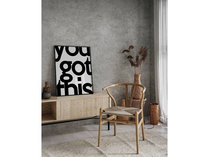 Bild You Got This Rahmen: Buche Massiv, lackiert Abdeckung: Acrylglas Multicolor 52 x 62cm
