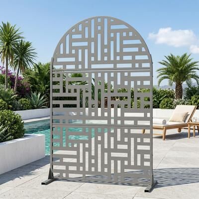 Dovelina Metal Privacy Screen Outdoor Privacy Screen Outdoor Privacy Panel