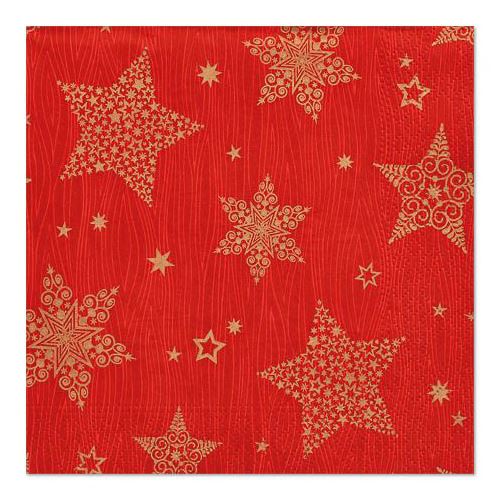 PAPSTAR Servietten Christmas Shine red Christmas Shine red 20 St.