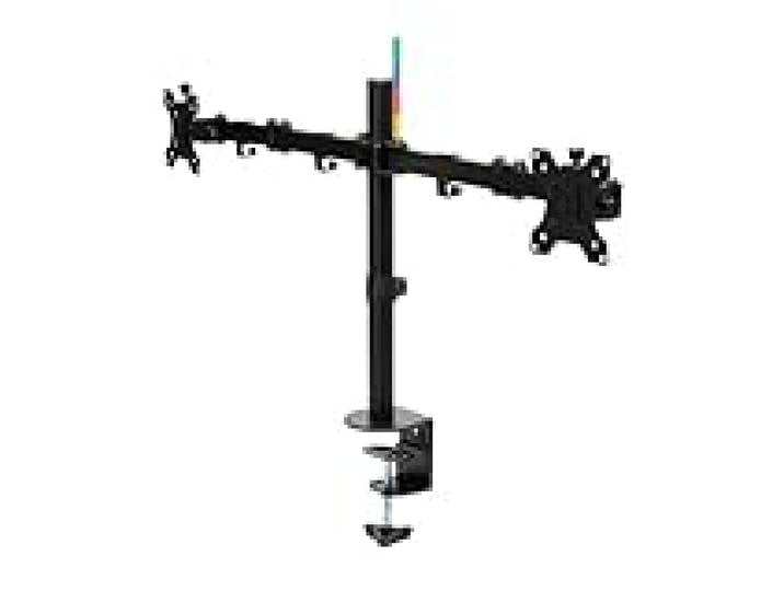 Kensington Bras pour Écran - Support Extensible pour 2 Écrans avec Ajustement de la Hauteur SmartFit Ergonomique pour Écran de PC jusqu'à 32 (K55409WW) Noir