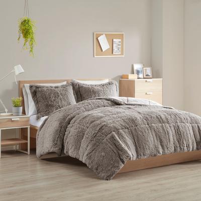ID-Intelligen Designs Intelligent Design Malea Shaggy Long Fur Comforter Mini Set