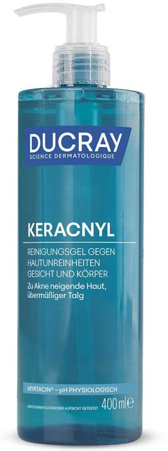 DUCRAY KERACNYL Waschgel - Bei unreiner Haut, Pickel & Akne 400ml