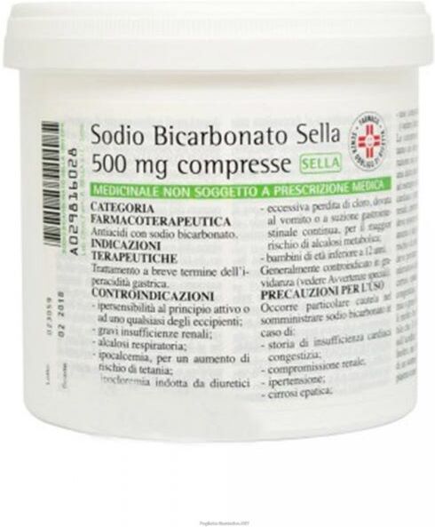 SELLA Srl Sodio Bicarbonato 1000 Compresse 500mg