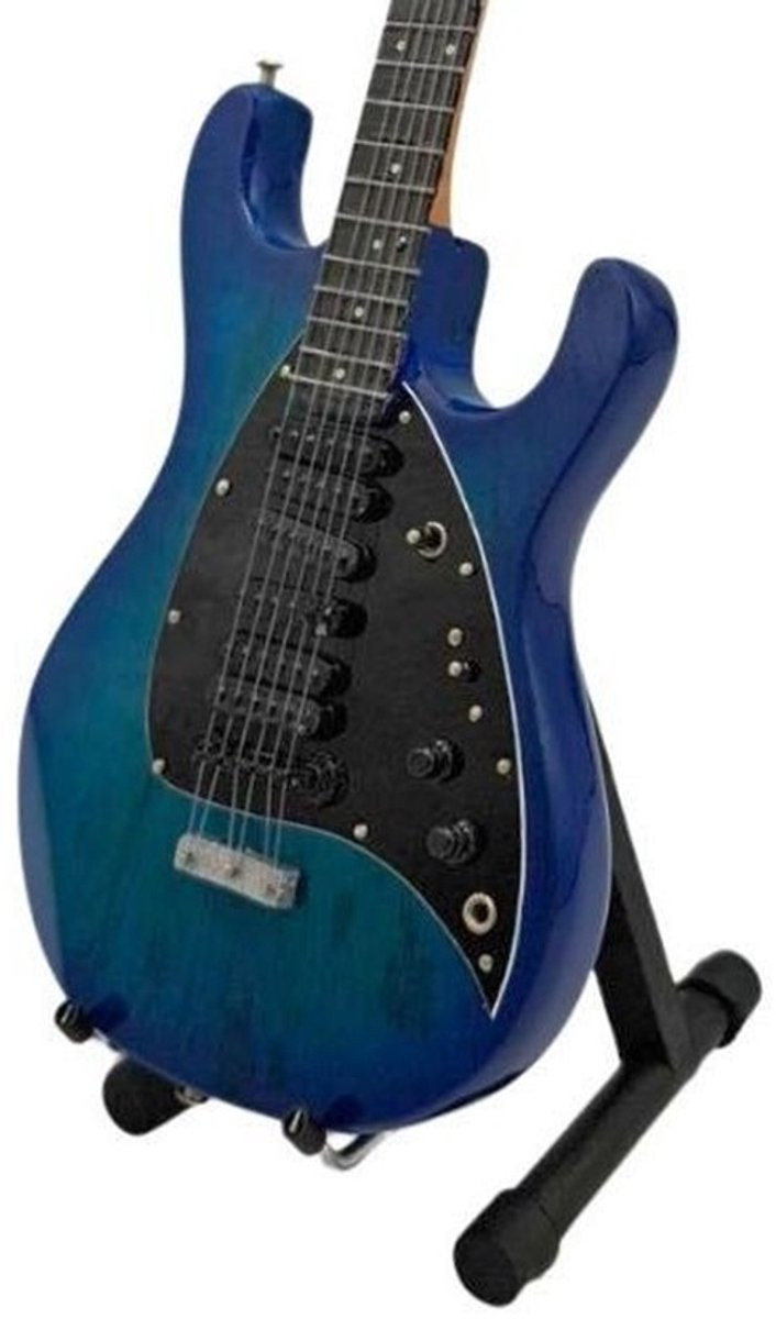 Miniatuur replica Ernie Ball Music Man Steve Morse gitaar voor volwassenen