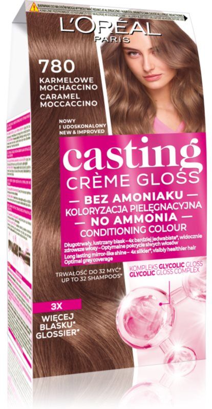 L’Oréal Paris Casting Creme Gloss Hårfärg Skugga 780 Caramel Moccaccino 1 st.
