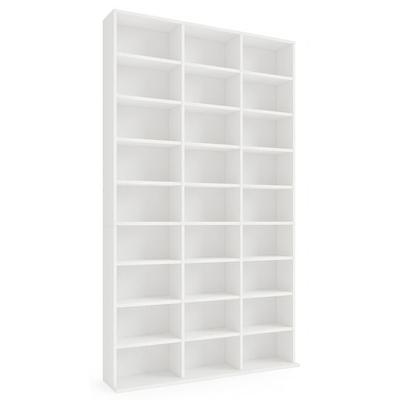 Holz CD DVD Standregal Bücherregal Regal Megosa XL