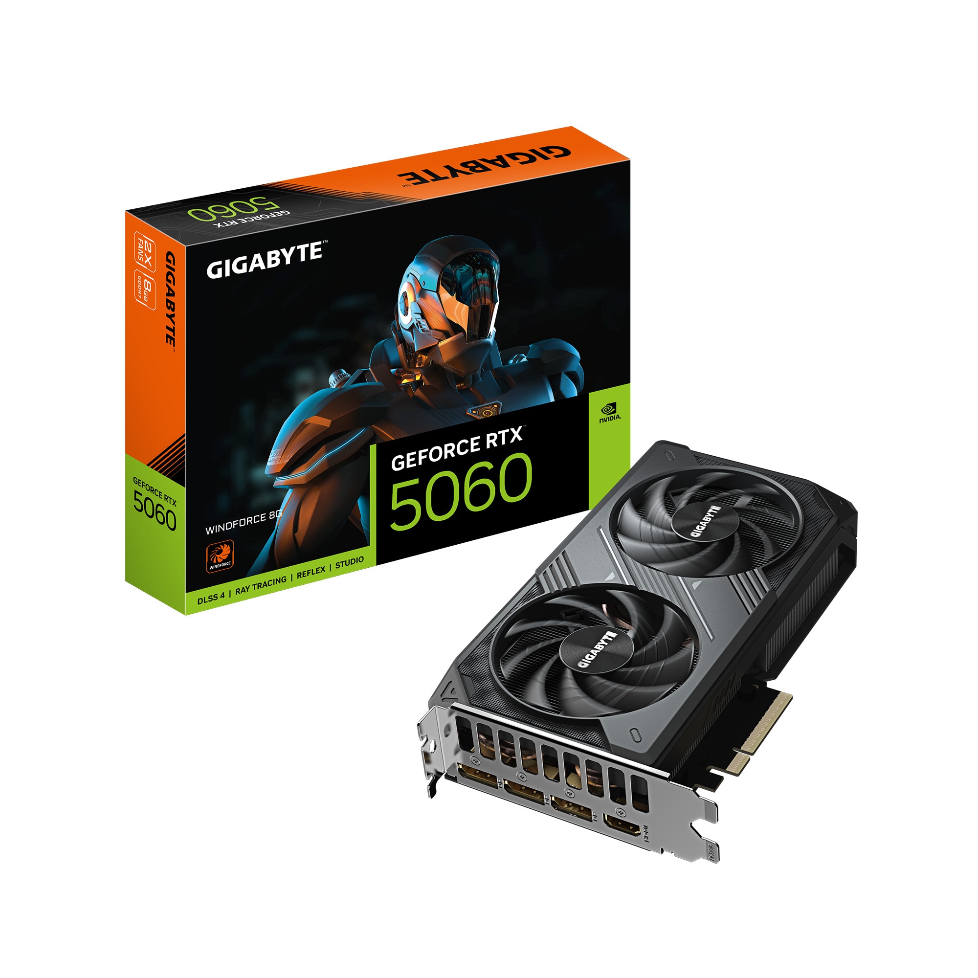 GIGABYTE GeForce RTX 5060 WINDFORCE Grafikkarte 8 GB