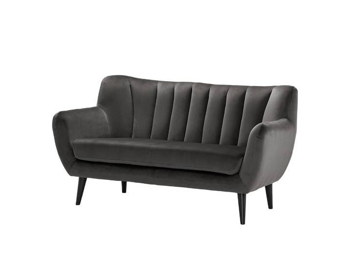 Canapé Polva I 2 places Gris/Gris Velours Ravi 155 x 82 x 81cm Scandi