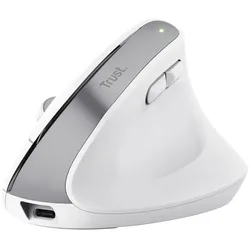 Trust Bayo+ Ergonomische kabellose Maus für mehrere Geräte - Weiß