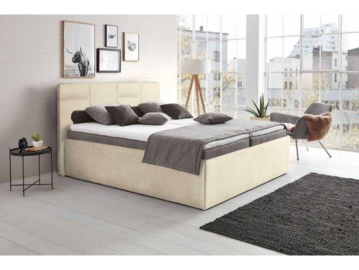 Halmon Schlafkomfort Betten Polsterbett Damas (Seitenhöhe 32cm, Wahlweise mit oder ohne Matratze), In verschiedenen Größen und Farben, Seitenhöhe in 32 oder 40 cm