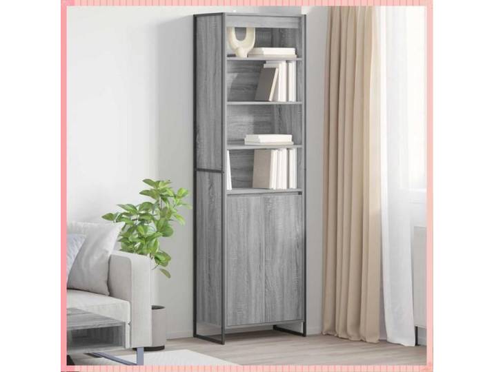 armoire - 60x36x200cm - assemblage requis - Léger et Compact - Pratique et Range - Efficace et Pratique - Gris - Pour Rangement