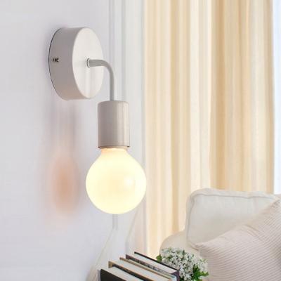Friendly Fresh Finds Nordic Wall Lamp Industrial Wall Sconce Modern Iron Wall Light For Bedroom Bathroom Hallway white