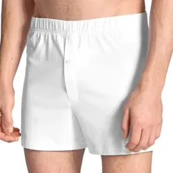 Calida Cotton Code Boxer Shorts With Fly Weiß Baumwolle Medium Herren