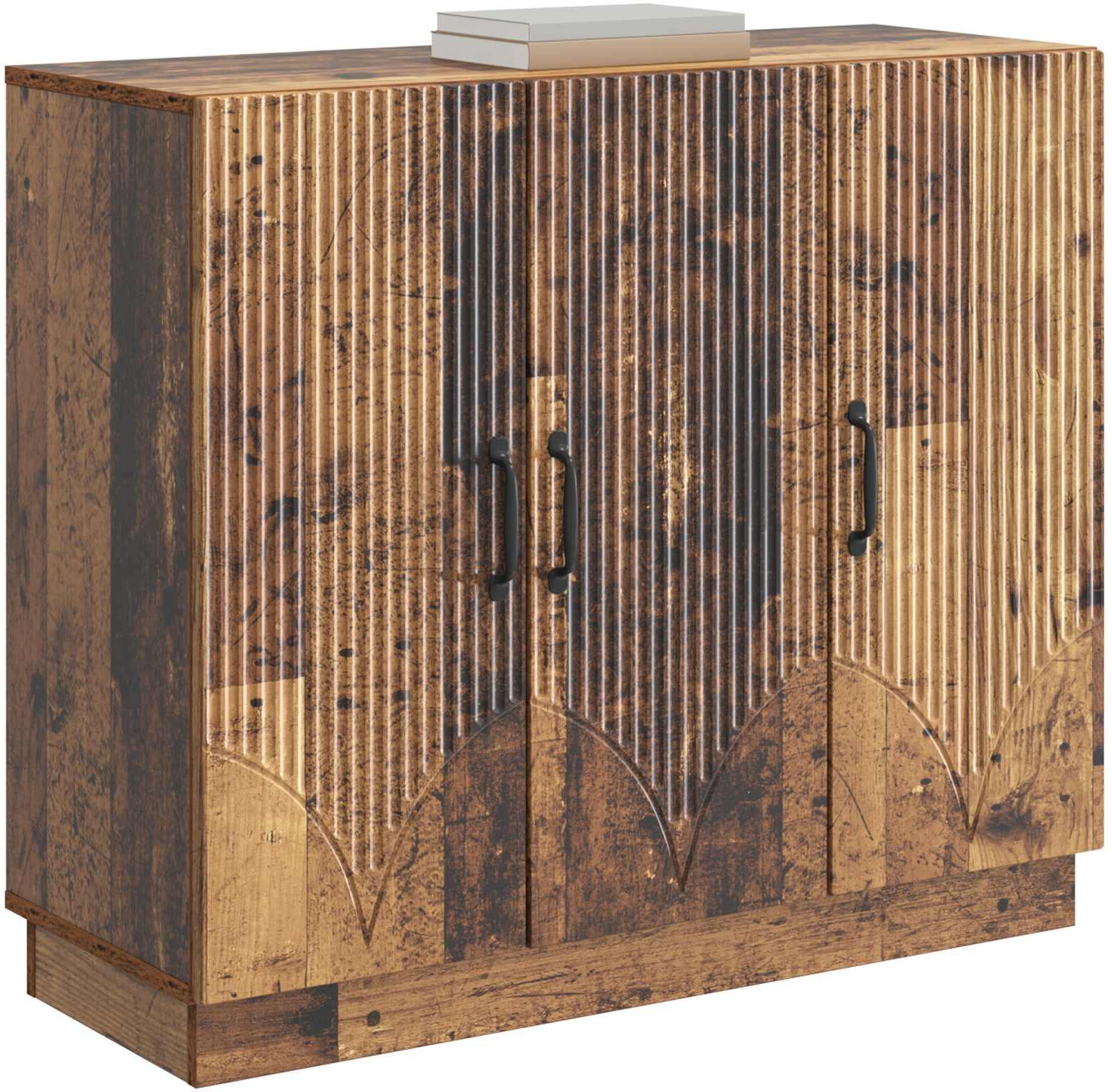 vidaXL Aparador Madera envejecida 89 x 34,5 x 77 cm Marrón