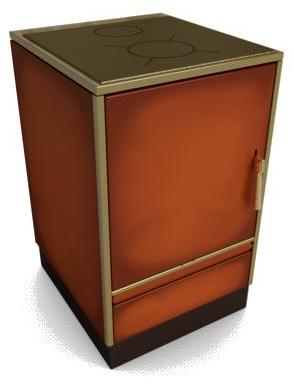 Glutos Küchenherd HH 02 S | majolika | Scharnier links | 5,5 kW