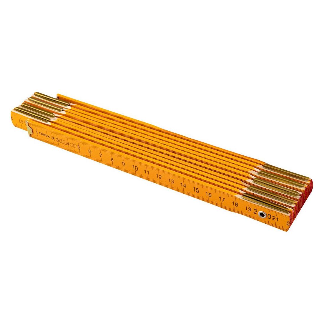 Topex Zollstock aus Holz 2 m, gelb (2 m) (59415667)