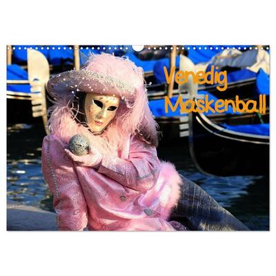 Venedig Maskenball (Wandkalender 2026 DIN A3 quer), CALVENDO Monatskalender