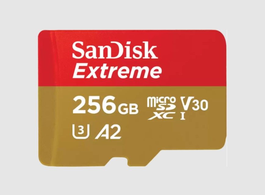 Sandisk Extreme A2 MicroSDXC Speicherkarte 256 GB U1 Klasse 3 121587