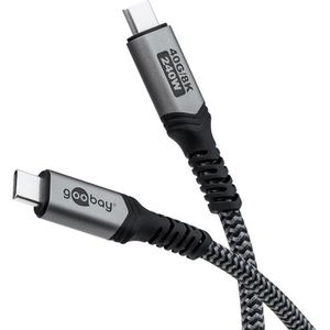 Goobay USB-Kabel 74212, USB4, 1,5 m, Anschlusskabel, C Stecker / C Stecker