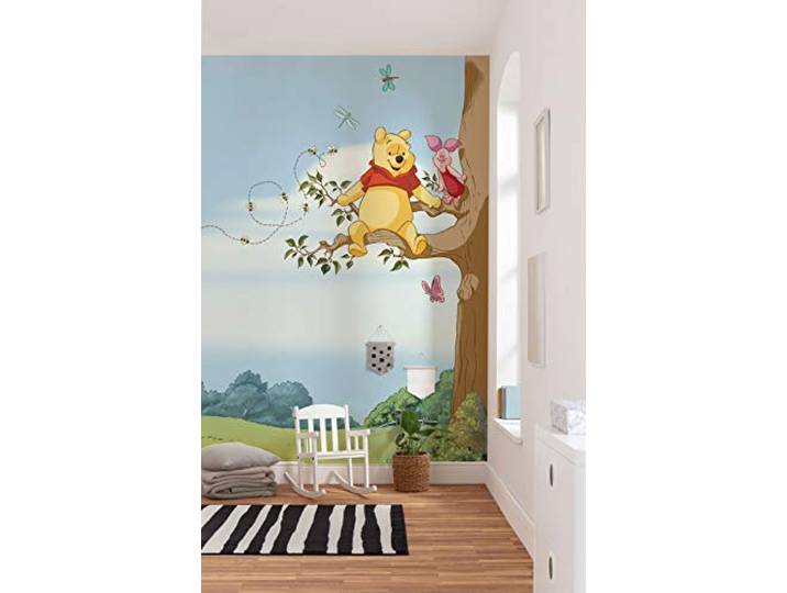 Komar Papier Peint panoramique sur Papier de Disney Winnie The Pooh Tree - Taille: 184 x 254 cm